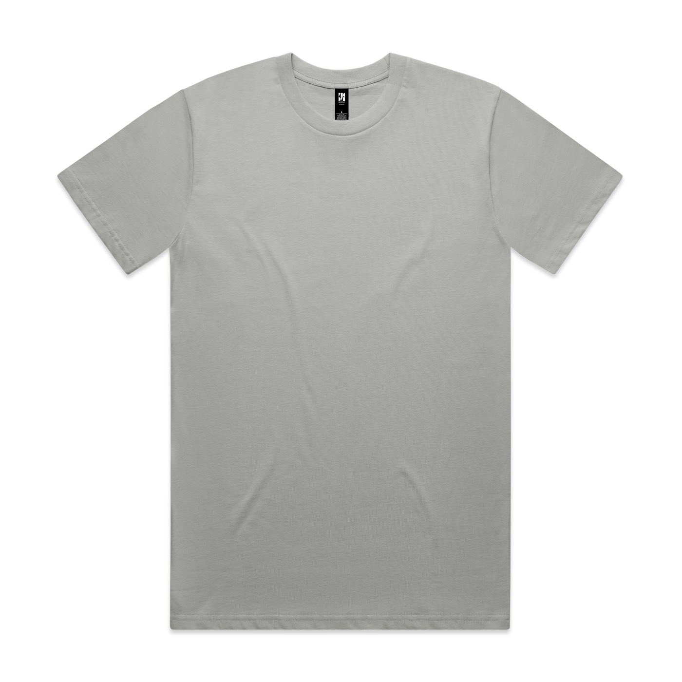 The 5026 Classic tee in storm grey, laid flat from the front on a white ground